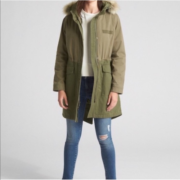 NWOT Gap Prima Loft 2 in 1 Parka Jacket Size XS - Picture 2 of 10